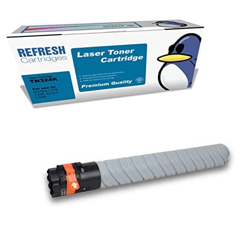 Image of Refresh Cartridges Remanufactured Toner Cartridge Replacement for Konica Minolta TN324K (Black)