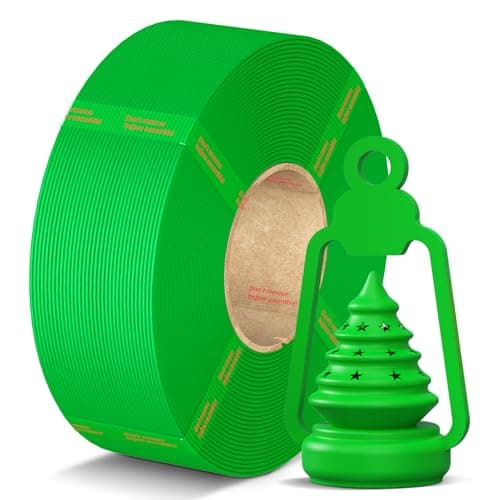 Image of ANYCUBIC PLA Filament Refill 1.75mm, 3D Printer Filament, for Reusable Spools, Dimensional Accuracy +/- 0.02mm, Fit with Most Reusable Spools, 1KG, Green
