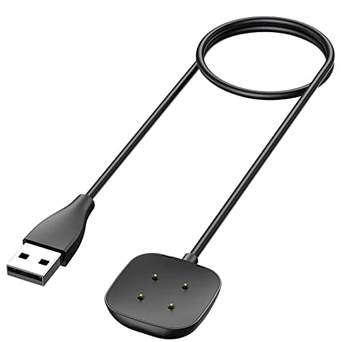 Image of Vancle Charger Cable for Fitbit Sense/Sense 2/Versa 3/Versa 4, Replacement USB Charging Cable Cord Magnetic Dock Stand for Sense/Sense 2/Versa 3/Versa 4 Smartwatch (50cm)