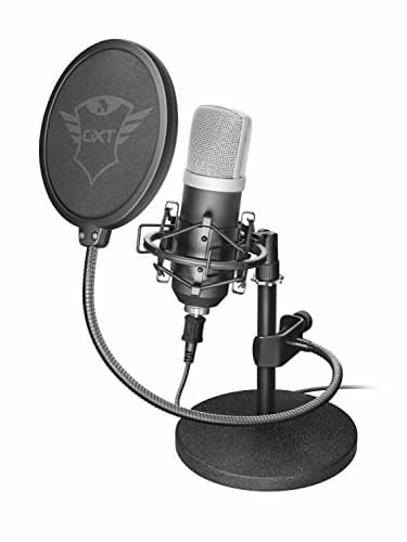 Image of Trust Gaming GXT 252 Emita Studio Microphone with Stand and Flightcase, Cardioid USB Microphone for PC, PS4, PS5, Laptop, Streaming, Recording, ASMR, Podcast, Youtube, Twitch - Black