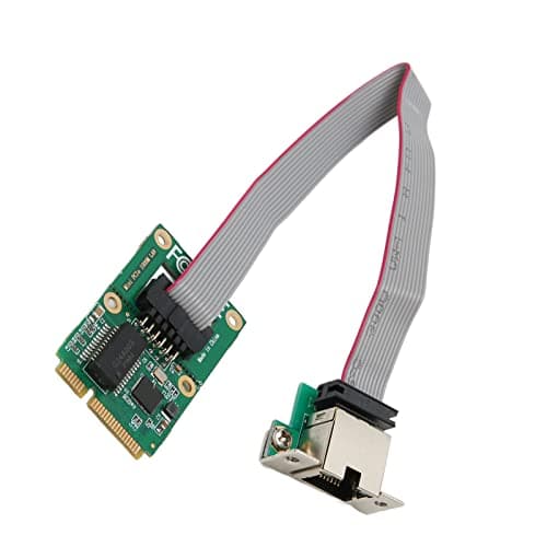 Image of Yunseity 2.5 Gigabit Ethernet Mini PCI E Network Controller Card, PCI Express 10/100 / 1000 Mbps RJ45 LAN NIC Adapter Converter for Desktop Computer