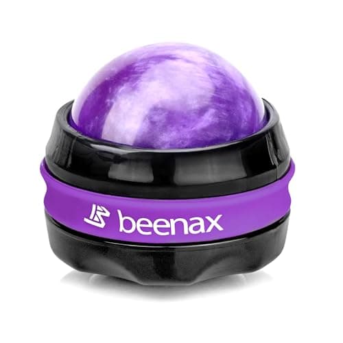 Image of Beenax Massage Roller Ball, Sore and Tight Muscle Pain Relief, Manual Self Massager, Relax Shoulders, Arms, Neck, Back, Legs, Calves, Foot and Body Tension, Essential Oil or Lotion