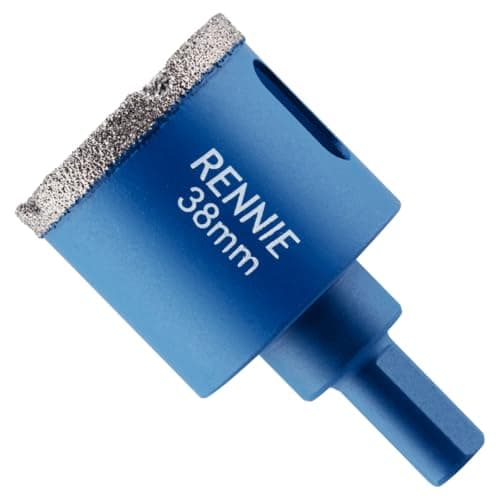 Image of 38mm Diamond Hole Saw Drill Bit With Tri Shank For Porcelain Tiles Ceramic Slate Stone Granite Marble Glass. Diamond Core Holesaw/Hole Cutter