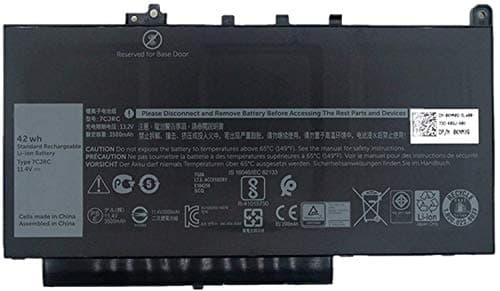 Image of 7CJRC KNM09 0KNM09 21X15 021X1 Laptop Battery Replacement for Dell Latitude 7470 7270 E7470 E7270 Series(11.4V 42Wh 3500mAh)