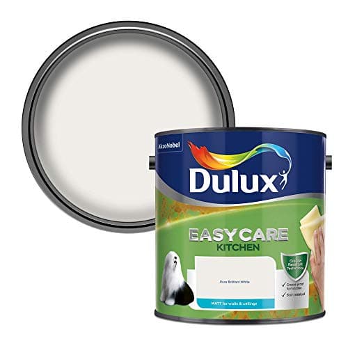 Image of Dulux Easycare Kitchen Matt Paint - Pure Brilliant White 2.5L