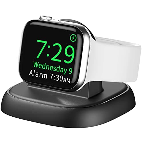 Image of LVFAN Wireless Charging Stand for Apple Watch, Magnetic Fast Charger for iWatch, Portable Charging Dock for Apple Watch Series 10/9/8/7/6/5/4/3/2/SE/SE 2/Ultra/Ultra 2 (Black)