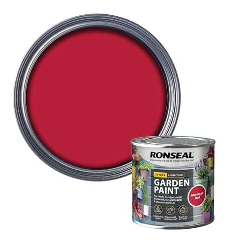 Image of RONSEAL GARDEN PAINT Moroccan Red 250Ml [38268]