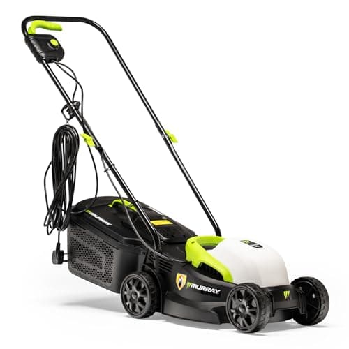 Image of Murray Corded Electric Lawnmower 2-in-1 - Compact Lawn Mower 1200W/32cm with Grass Box 27L for Small Lawns - Ergonomic Soft Grip for Easy Grass Cutting, Overload Protection