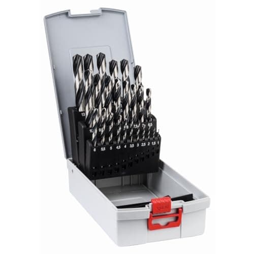 Image of Bosch Professional 25-piece PointTeQ HSS Twist Drill Bit Set (for Metal, ProBox, Drill Driver Accessories)