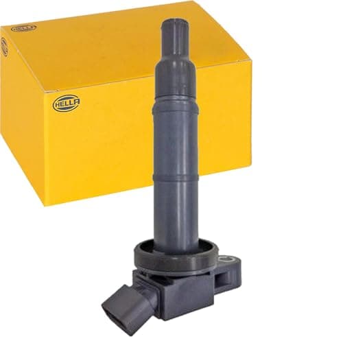 Image of HELLA 5DA 358 000-381 Ignition Coil - 12V - 4-pin connector - Flush-Fitting Pencil Ignition Coils - Bolted