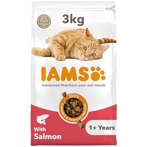 Image of IAMS Adult Dry Cat Food Salmon 3kg