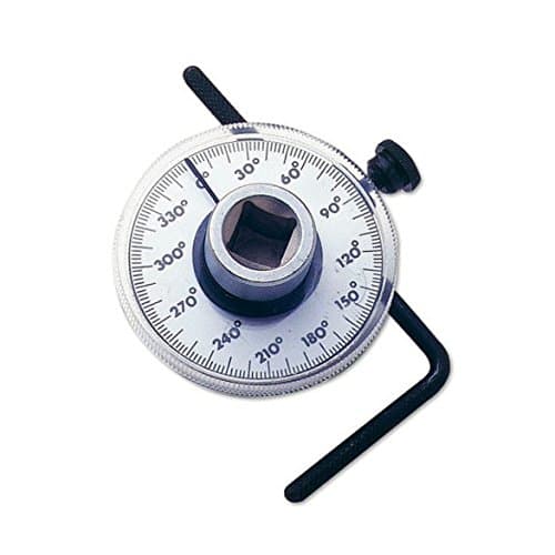 Image of Supercrazy SUK0136 Alltooetools 1/2 Inch Drive Torque Angle Gauge Wrench Tool 360 Degree Angle Set