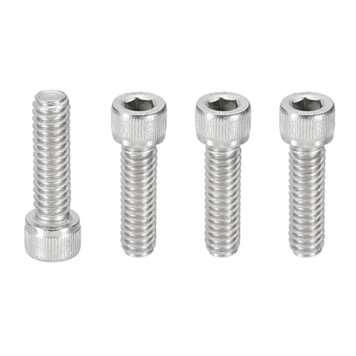 Image of PATIKIL 1/4-20x7/8 Hex Socket Head Cap Screws Bolts, 20 Pcs 304 Stainless Steel Screws Bolts, Socket Hex Drive, Full Thread, Bright Finish