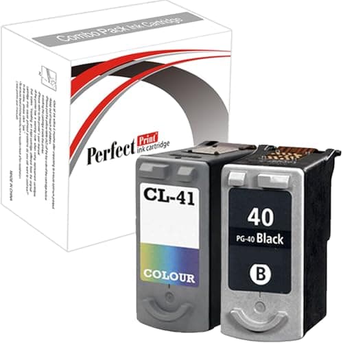 Image of 2 PerfectPrint Compatible PG-40 CL-41 Ink Cartridges for Canon iP1200 iP1300 iP1600 iP1700 iP1800 iP2600 iP1900 iP2200 iP2500 MP150 MP170 MP160 MP180 MP460 MP140 MP190 MP210 MP220 MP450 MP450x MP470 MX300 MX310 MP450x MP470
