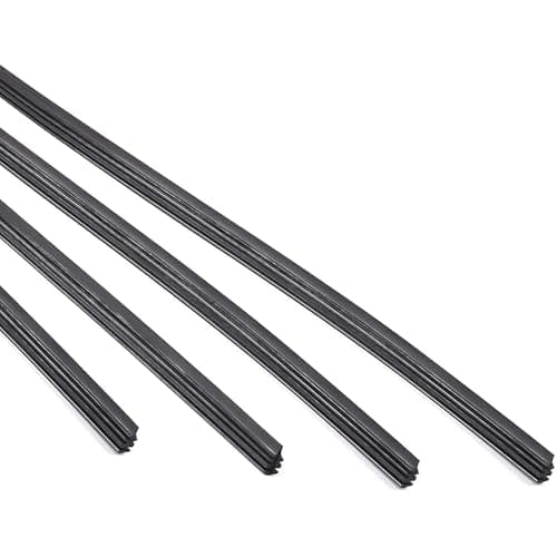 Image of 4 Pcs Windscreen Wipers Refills,28-Inch Frameless Rubber Wiper Blade Refills,Flexible Adjustable Durable Rear Wiper Blade Refill,Frameless Replacement Windshield for Most Cars,Trucks,Vehicle Vans