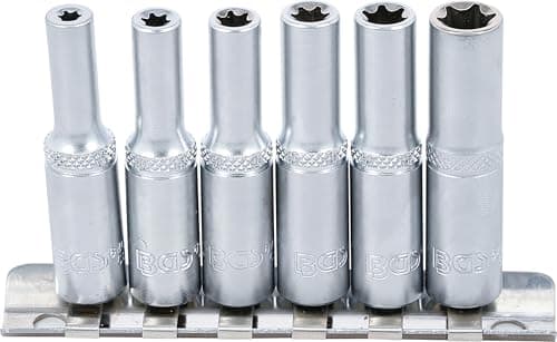 Image of BGS 6403 | Socket Set, E-Type, deep | 6.3 mm (1/4") Drive | E4 - E10 | 6 pcs.