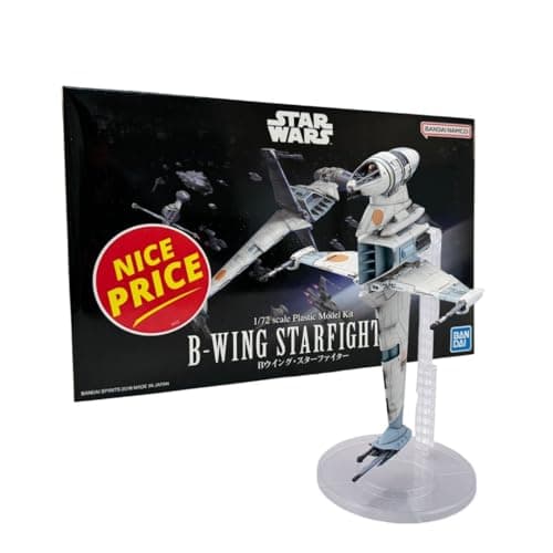 Image of Revell 01208 B-Wing Fighter Bandai (Click System) 1:72 Scale Unbuilt/Pre-coloured/Click-Together (Non-Glue) Plastic Model Kit