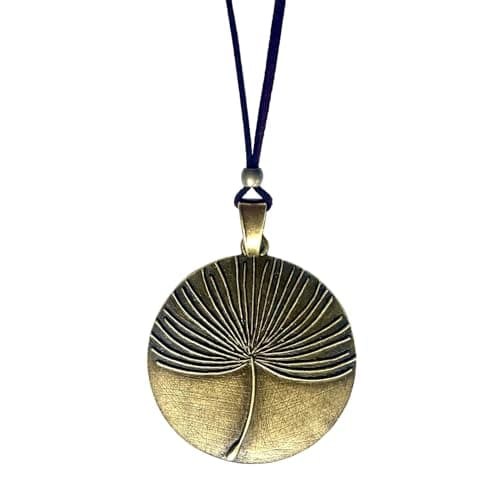 Image of ASTER ALHELÍ Long Dandelion Necklace for Women with Black Cord – Boho Pendant Necklace Handmade – Nature Inspired Jewellery Gift for Her