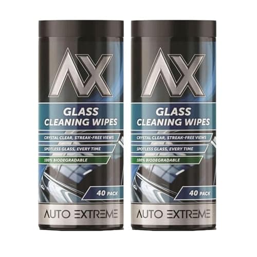 Image of MSQUARE Glass Cleaning Wipes, Streak-Free, Crystal Clear, Spotless Shine with Every Wipe, Easy & Effortless Cleaning, Wet Wipes for Windscreen, Windows & Mirrors (2Pcs)