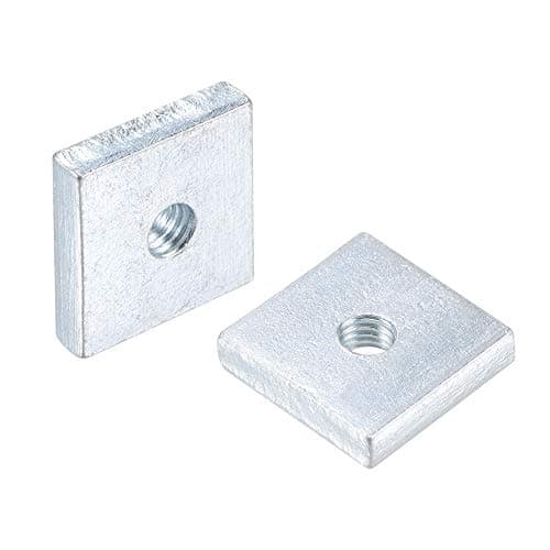 Image of sourcing map Square Nuts, M5x18mmx4mm Zinc-Plated Metric Coarse Thread Assortment Kit, 10 Pcs