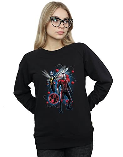 Image of Marvel Women's Ant-Man And The Wasp Particle Pose Sweatshirt Black X-Large