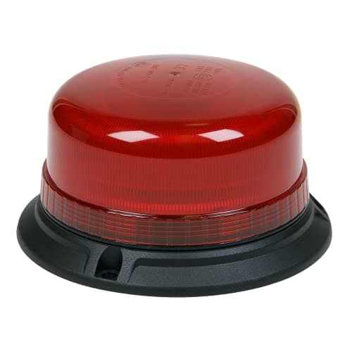 Image of Sealey WB952LEDR 12V/24V SMD LED Warning Beacon with 3 x 6.5mm Bolt Fixing - Red