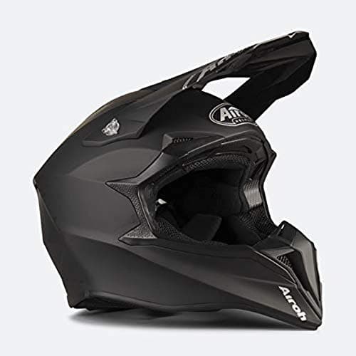 Image of Airoh Motorcycle Helmet Junior Wraap Color Black Matt Ys