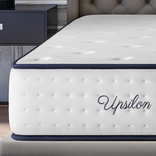 Image of COSMOS Super King Extra Firm Spine Support Mattress 6FT, 11.8 Inch 7 Zone Memory Foam Mattress, Edge Support - Fire Retardant OekoTex Certified 180x200x30 cm, Upsilon