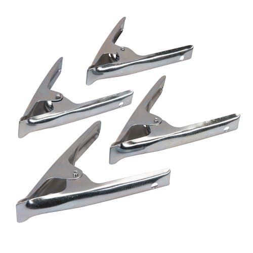 Image of Silverline 630014 Stall Clips 4pk 70 mm Jaw