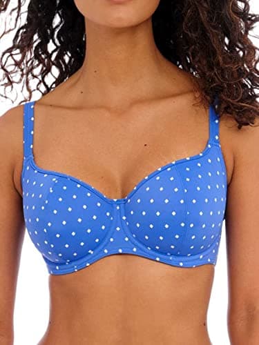 Image of Fantasie Jewel Cove Sweetheart Bikini Top Azure Blue 40FF