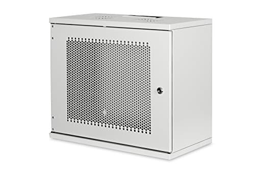 Image of Digitus network cabinet - 19-inch rack 9 U - Unassembled - Wall mounting - 400 mm depth - Load capacity 60 kg - Perforated door - SOHO series - Grey