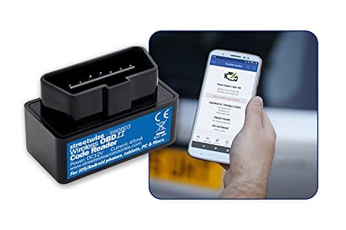 Image of Streetwize - Wireless WIFI OBDII Code Port Reader For iOS/Android Phones, Tablets, PCs and Macs, OBD2 Reader Vehicle Diagnostic Reader with Codes Manual (SWOBD3)