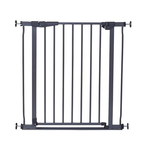Image of Dreambaby Advance Auto-Close Low-Rise Security Baby Gate - Fits Opening from 75-81cm Wide and 76cm Tall - Grey