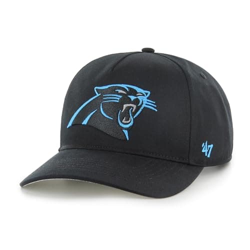 Image of 47 Carolina Panthers NFL Hitch RF Unisex Baseball Cap, Adjustable, Team Badge, Black