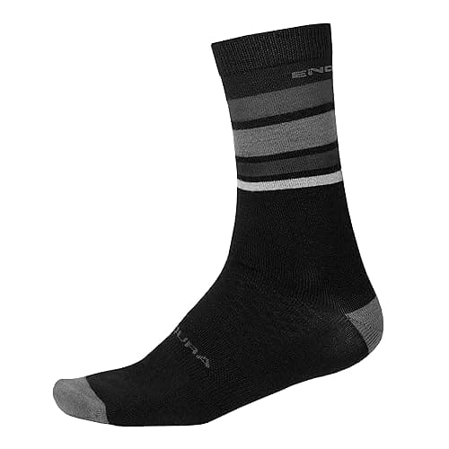 Image of Endura BaaBaa Merino Stripe Socks for Cycling, Warmth and Breathability Socks