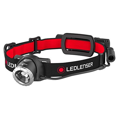 Image of Ledlenser H8R Rechargeable Head Torch LED, 18650 Battery, 600 Lumens Super Bright Headlamp, with Red Rear Light, USB Charging, Focusable, Ideal Work Torch, Camping Equipment or Fishing Accessories