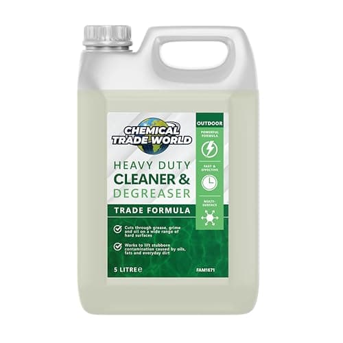 Image of Chemical Trade World - Heavy Duty Cleaner & Degreaser 5L - Powerful Cleaning Solution for Indoor & Outdoor Hard Surfaces - Cuts Through Grease, Grime & Oil