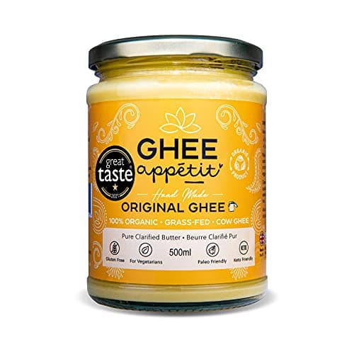 Image of Ghee Appétit Organic Ghee 500 ml I Certified Organic I Free Range Grass Fed Ghee I Ghee Butter I Vegetarian I Ayurveda Ghee Recipe I Pure Clarified Butter I Artisan Ghee