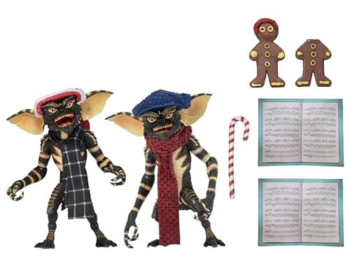Image of NECA Collectible 2-Pack Gremlins 2-7" Scale Action Figures - Christmas Carol Winter Scene One