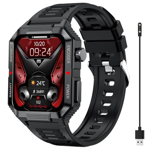 Image of TOPsic Smartwatch Men Women Smartwatch with Phone Function, 1.99 Inch IP68 Waterproof, Long Battery Life, Heart Rate Blood Oxygen, Sleep Monitor for iOS and Android