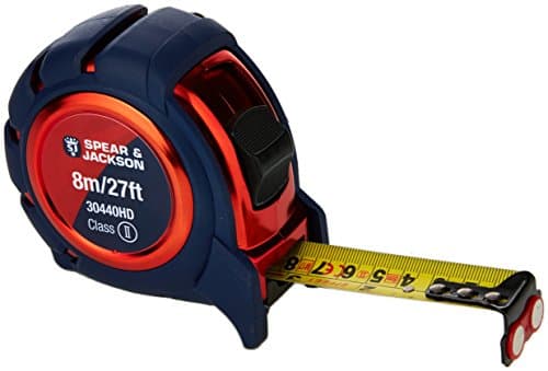 Image of Spear & Jackson 30440HD Heavy Duty Soft Feel Measuring Tape 8m
