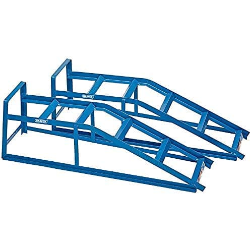 Image of Draper 23216 2 Tonne Car Ramps, 200mm x 180mm, Pack of 2 , Blue