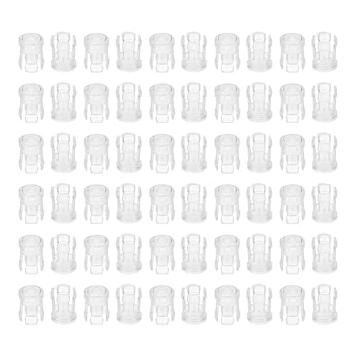 Image of PATIKIL 3mm Clear Light-Emitting Diode Holder Clip, 60 Pack LED Lamp Socket Bulb Cap Protective Cover for Bezel Mount Panel Display, Transparent