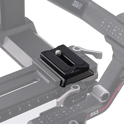 Image of Hersmay Upper RS4 Quick Release Plate for DJI Ronin RS4 Mini /RS4 Pro/SC 2 / RSC 2 / RS 3 / RS 3 Pro Gimbal Accessories Mounting Plate for Mirrorless Camera Fit Arca-Swiss Standard