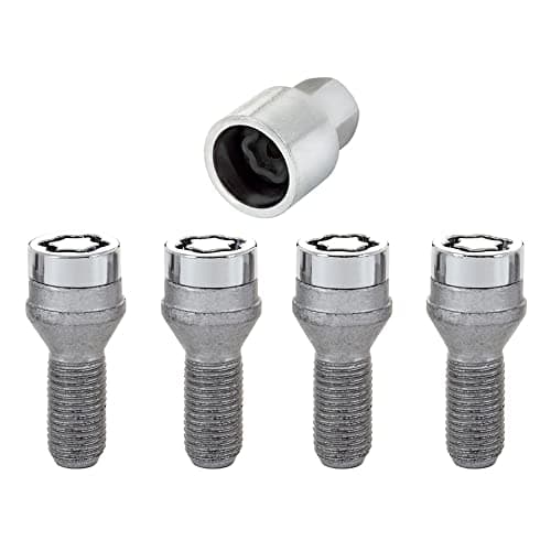 Image of McGard 27222SU Wheel Lock Bolts SU M14 x 1,5, cone seat, shaft length 27,3 mm, Overall length 50,3 mm, Hex size 17mm Key diameter 25,8 mm, Chrome