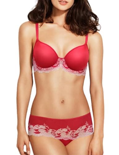 Image of Wacoal Women's Lace Affair Tanga Panty - red - Large