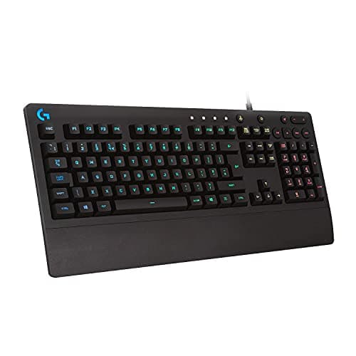 Image of Logitech G213 Prodigy Gaming Keyboard, LIGHTSYNC RGB Backlit Keys, Spill-Resistant, Customizable Keys, Dedicated Multi-Media Keys, QWERTY UK Layout - Black