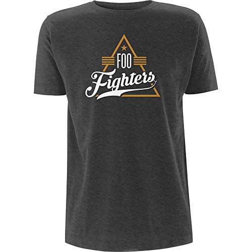 Image of Grey Foo Fighters Triangle Official Tee T-Shirt Mens Unisex (Medium)
