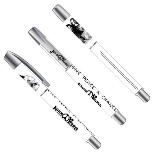 Image of MERCHANDISING John Lennon 'Give Peace A Chance' Gel Pen In White (Genuine And Licensed), 90994