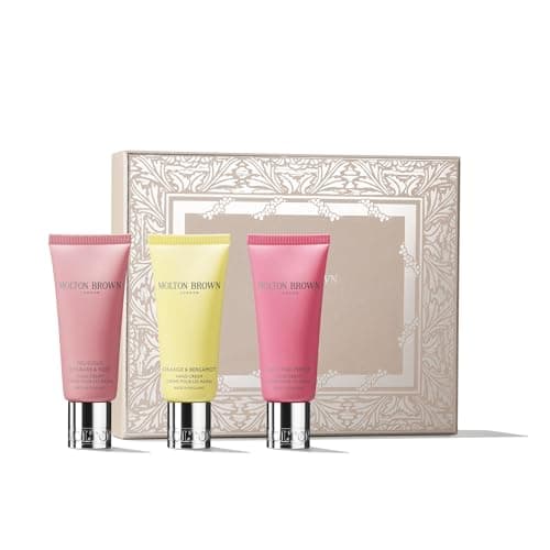 Image of Molton Brown Floral & Spicy Hand Cream Gift Set - Trio of 40 ml Luxury Scented Hand Creams, Moisturising Beauty Gift